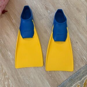 Sporti Kids Swim Fins - Blue and Yellow